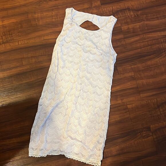 Free People WORN ONCE - Light Pink Lacey Dress - Size Small - Picture 1 of 4